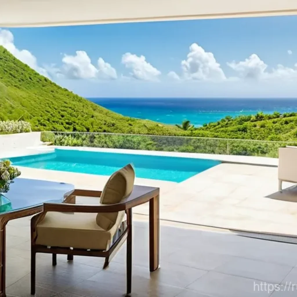 세인트키츠 네비스 부동산 투자 - **Prompt for Resort Apartments:**
    "A vibrant, modern resort apartment in St. Kitts and Nevis, fe...