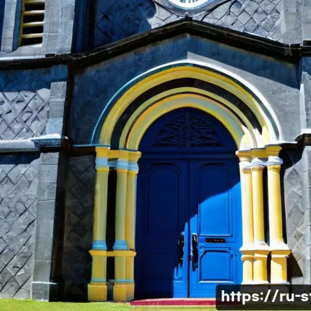 세인트키츠 네비스 역사적인 교회 - **St. George's Cathedral, Basseterre, St. Kitts - Architectural Resilience:**
A majestic wide sh...